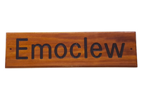 AH5 Teak House Sign - Wooden House Name Signs